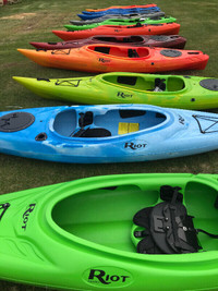 Riot Quest 10 kayaks  instock now in Barrie on sale
