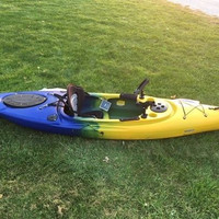 Strider 10' Sit in Kayak, free paddle, removable rod holders