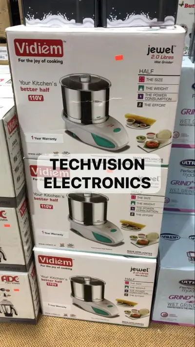 VIDIEM JEWEL 2.0 L WET GRINDER STAINLESS S DRUM, STONE ROLLERS, View more