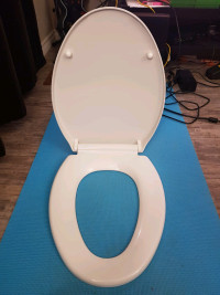 Brand-new Elongated

toilet seat with soft close Costco brand