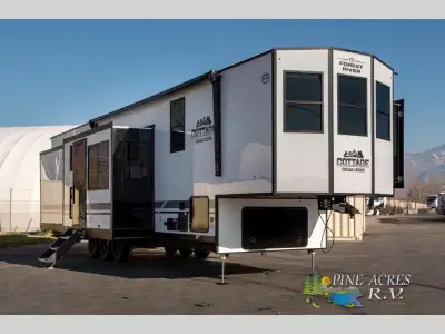 Forest River Cedar Creek Cottage Fifth Wheels destination fifth wheel 413FWC highlights: Front Livin...