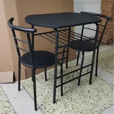 3-Piece Black Bistro Dining Set CS2056, View more