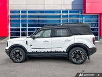 Clean CarFax Report! Very Low Kilometers! Oxford White 2025 Ford Bronco Sport Outer Banks 4X4, 8-Spe... (image 1)