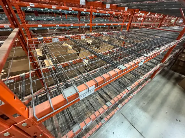 Used wire mesh deck for warehouse pallet rack 42" x 46"