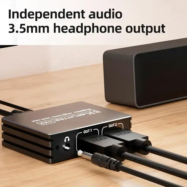 8K HDMI 2.1 Splitter 1 in 2 Out in General Electronics in Markham / York Region - Image 3