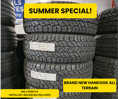 FREE INSTALLATION AND BALANCING ON USED TIRES WITH A PURCHASE! NO DISPOSAL! NO OTHER HIDDEN FEES! AL...