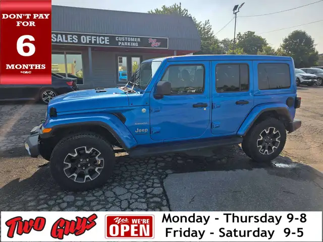 2024 Jeep Wrangler Sahara 4x4 Sky One-Touch Power Top Leather