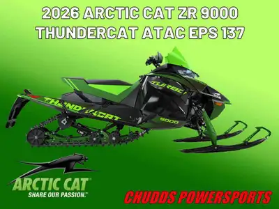 2026 Arctic Cat ZR 9000 THUNDERCAT ATAC EPS 137 It’s the fastest, fiercest snowmobile on the planet....
