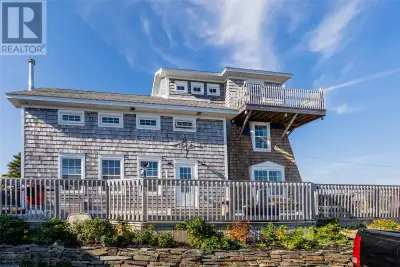 Perched on 8.26 private acres overlooking the Atlantic, this one-of-a-kind lighthouse-inspired home...
