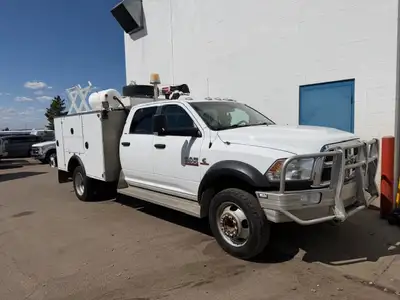 2016 Ram 5500 SLT Service Truck 6.7L Cummins Diesel Engine 4x4 Automatic Transmission Crew Cab SLT P...