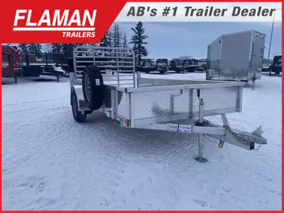 2026 Legend 6'x12' Aluminum Utility Trailer Single Axle: 3000lb 5-Bolt Spring Idler Tires: ST205/75R...