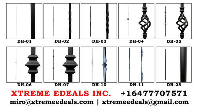 Balusters Iron 44" Long, 1/2" Square and 5/8" Round SALE PRICE! in Home Décor & Accents in Markham / York Region