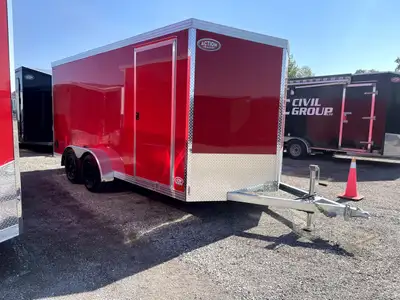 CANADIAN CRAFTSMAN GALVANIZED 7' X 16' TANDEM AXLE ENCLOSED CARGO TRAILER WITH REAR RAMP DOOR! Proud...