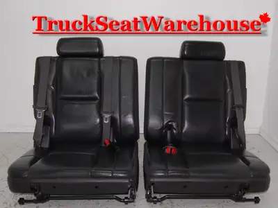 call or text 905-259-8027 or email truckseatwarehouse@gmail.com Black Leather 3rd row seats will fit...