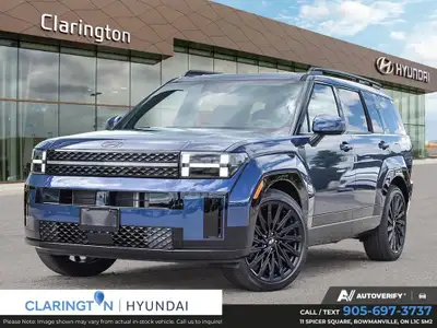 Meet the 2025 Hyundai Santa Fe Ultimate Calligraphy AWD, a striking new blue SUV that combines smoot...