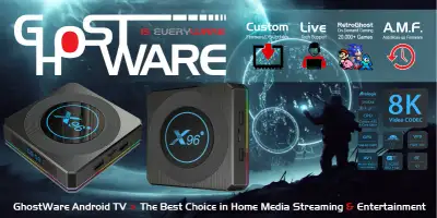 Ghostware Android TV Box – 64GB Storage – Ghost OS v11, View more