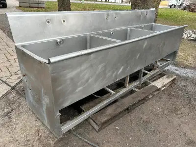 Lavabo 3 cuves en inox, View more