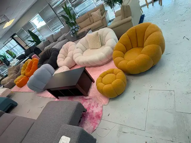 Brand New Swivel Pumpkin Couch or Loveseat $399 to $599