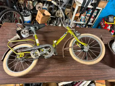 Antique Folding Bike Needs Work, View more