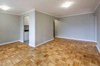 Large renovated bachelor unit, available immediately