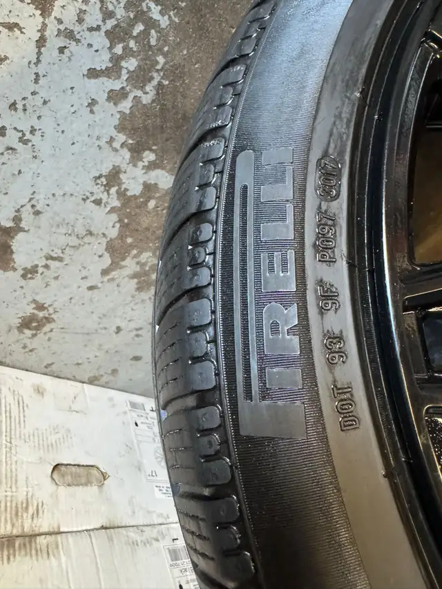 Four New 20″ 5x120 Vossen Replica  w/ 265/40r20 pirelli winter in Tires & Rims in Oakville / Halton Region - Image 3