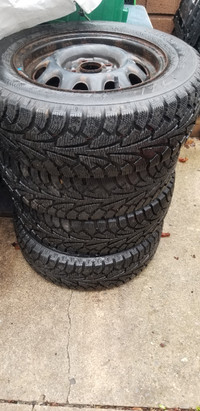 Winter tires for sale, set of 4 with Rims 185/65R/14 90T
