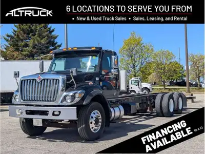 **PLEASE CALL AHEAD TO SCHEDULE A VIEWING** 2021 International HV607 SBA Tandem Cab & Chassis Stock...