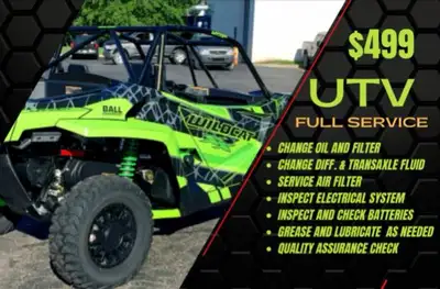BOW RIDGE SPORTS COCHRANE 403.932.2019 WE WORK ON ALL MAKES AND MODELS OF QUADS ATVS, SIDE BY SIDES!...
