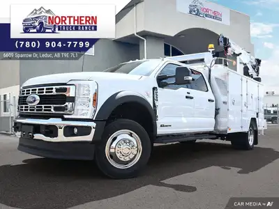 WAS: $212900 NOW: $199900 plus taxes and licensing feesThis 2025 Ford F-550 XLT 4x4 Crew Cab is a hi...