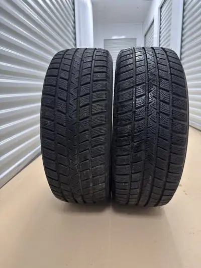2 Tires In perfect condition. 95% tread left. Size: 235/55 R17 Winter Tires Goodyear Wintercommand P...