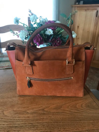 Reduced - Nina Griscom for Gigi Suede and Leather Lily Tote