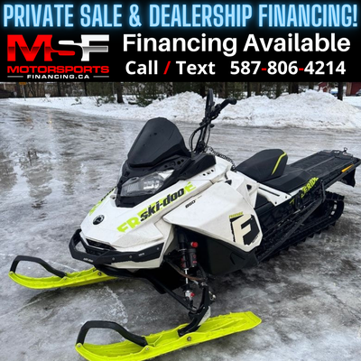 Welcome to Motorsports Financing - Kelowna! 2018 Skidoo Freeride Engine: 850
