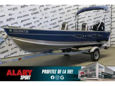 Alary Sport 2012 Lund 1600 FURY TILLER + MOTEUR MERCURY 40 HP & REMORQUE Lund 1600 FURY TILLER + MOT...