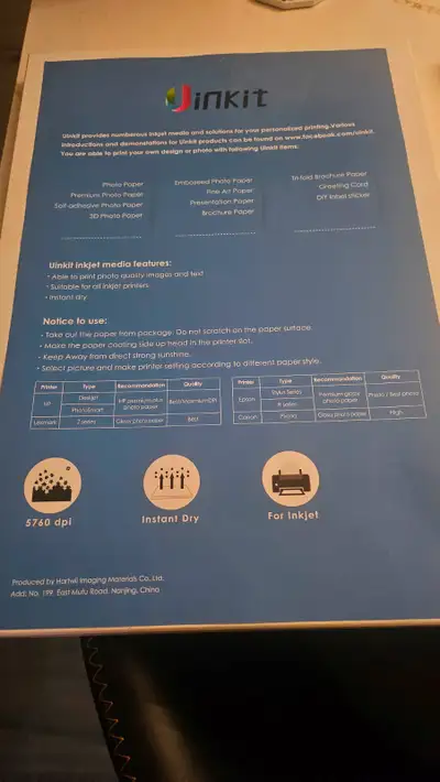 250-300 sheets 11x17 Printer Paper Heavy Cardstock for Inkjet, View more