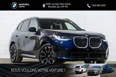 *English below* *Français:* Ce BMW X3 30 xDrive, affichant seulement 6 409 km, est un véhicule prove...