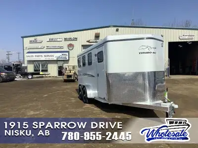 THURO BILT 3H RENEGADE HORSE TRAILER - TANDEM 5200lb AXLES - SEALED & ENCLOSED DIAGONOL WALL - TELES...