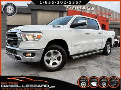 RAM 1500 BIG HORN LEVEL 2 CREW CAB BTE 5''7" OFF-ROAD GROUP TRAILER TOW GROUP HEMI RAMBOX MAG 18" PO...