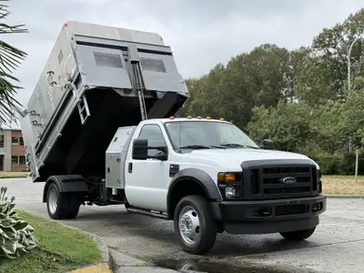 2008 Ford F-450 Super Duty 2008 Ford F-450 Dump Truck PTO 6.4l Turbo Diesel Trailer Brake Controller...