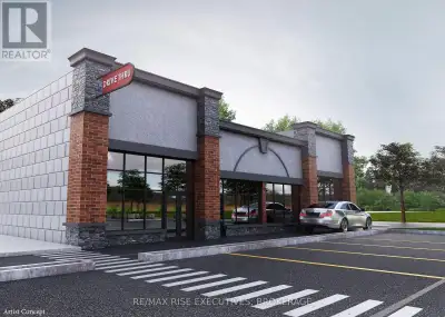 Exceptional high-profile corner location in Downtown Brockville, neighborhood retailers include Metr...