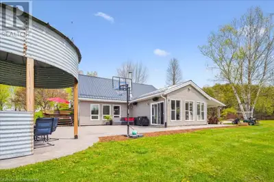 Set on 10.46 peaceful acres just outside Mount Forest, this inviting 1.5-storey country home offers...