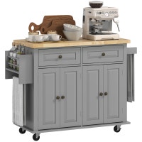 Kitchen Island with Storage, Rolling Trolley Cart with Rubber Wo City of Toronto Toronto (GTA) Preview