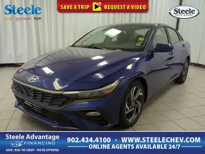 Finished in Blue with a Black interior, this used 2025 Hyundai Elantra Preferred offers modern style...