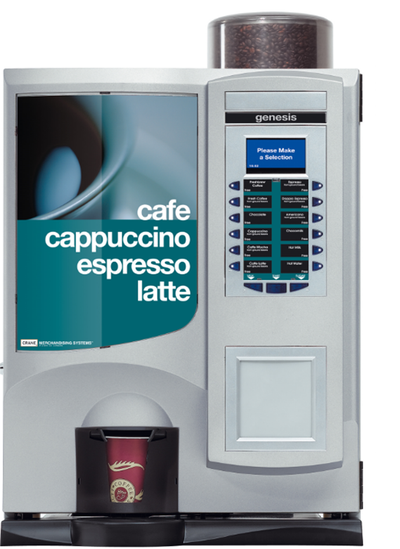 Crane Coffee Vending Machine with Brand-New Nayax Card Reader This machine serves coffee, lattes, ca...