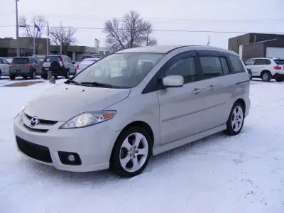 2007 MAZDA 5-GT/AUTO/AIR/TILT/CRUISE/PL/PW/PM/ALLOYS/CD/SUNROOF/2.3 LITRE/6 PASSENGER/CLEAN RUST FRE...