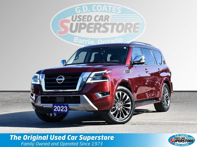 2023 Nissan Armada 4x4 Platinum ~Nav ~Heated Leather ~Sunroof ~C in Cars & Trucks in Barrie