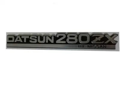 NEW Aftermarket Datsun 280zx PLASTIC trunk emblem. (can be ordered at www.z-trans.com)