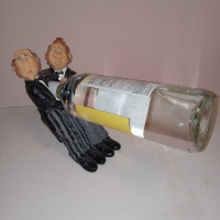 Butlers Wine Bottle Holder Vintage Caddy Valet