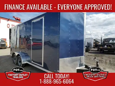 Welcome to Factory Outlet Trailers! NEW Cargo Mate 7x18ft E-Series by Forest River - Rear Ramp Door...