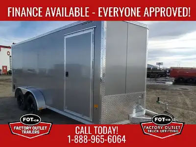 NEW STEALTH 7x16ft XLT PRO Aluminum Enclosed Cargo Trailer from Alcom - Rear Ramp Door w/ Spring Ass...
