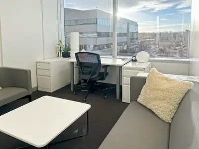 Get started right away with a ready-to-use office space to rent for two. Make a home for your busine...